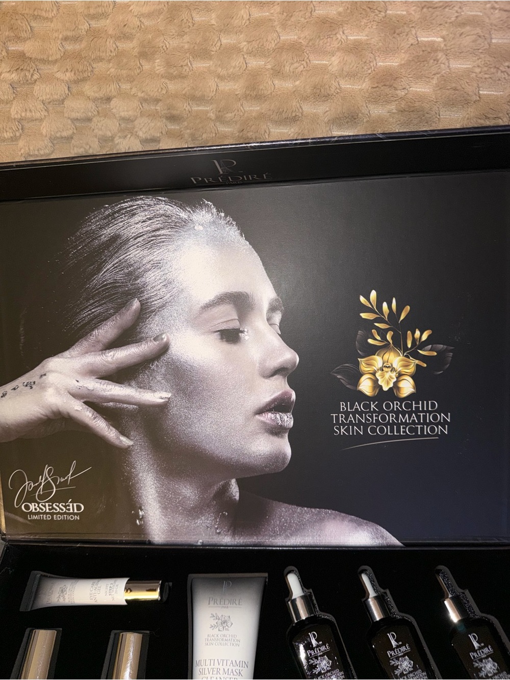 Peptidre Black Orchid Transformation Skin Collection - Black & Gold
